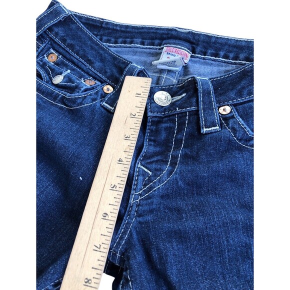 True Religion Skinny Rainbow Stitch Jeans Flap Pocket Size 28 Made In USA - Picture 5 of 12